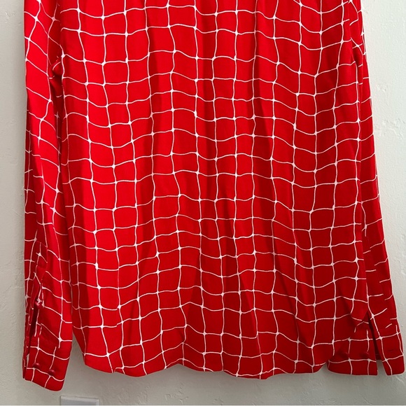Equipment Femme Red Button Down Blouse XS - Picture 6 of 8